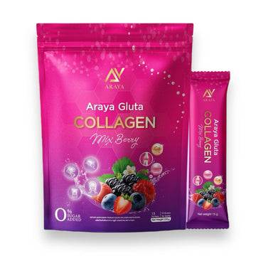 Araya Gluta Collagen Mixed Berry (15 Sachets)