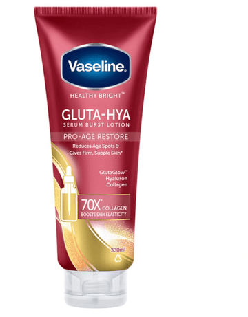 Vaseline Healthy Bright Gluta-Hya Serum Burst Lotion Pro-Age Restore 290ml
