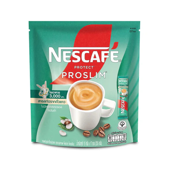 Nescafé Protect Proslim – 3-in-1 Instant Coffee Mix (17 Sachets)